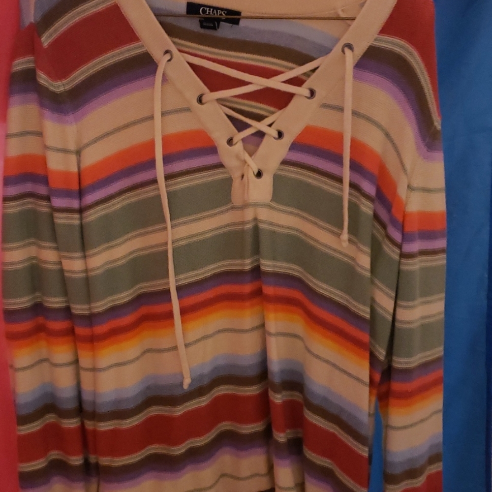 Multicolor stripe sweater